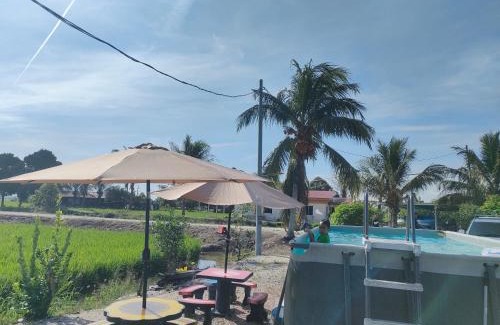 Sungai Besar Ski Chalet | Izz Homestay Sawah Padi Sungai Besar !