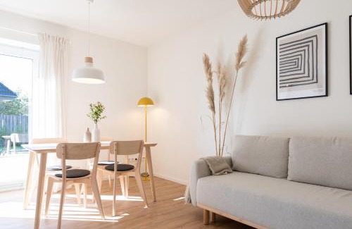Mildstedt Apartment | Küstenbutze im modernen Scandi-Style mit Garten und Terrasse