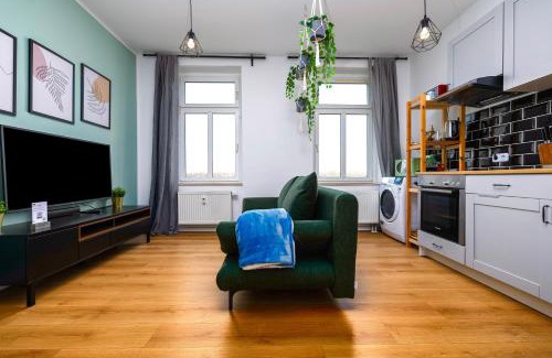 Eutritzsch Apartment | Kernsaniert-Küche-WIFI-Designerbad-Netflix