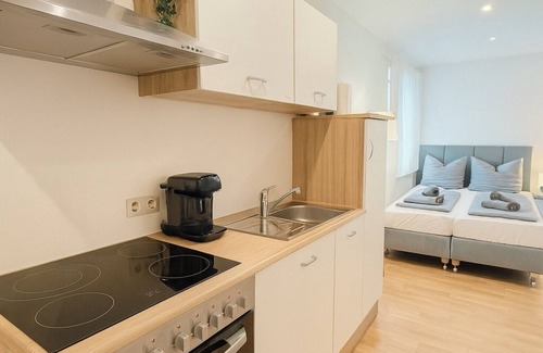 Neureut Sudlicher Teil Apartment | Kleines Glück Karlsruhe - washing machine, underfloor heating