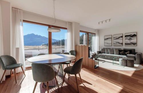 Laax Apartment | Laax Alpine Lodge by Quokka 360 - terrace with magnificent mountain views