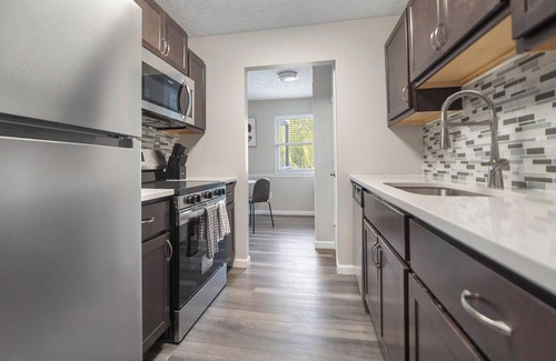 Indianapolis Apartment | Landing | Modern 1BD, Game Room, Pool