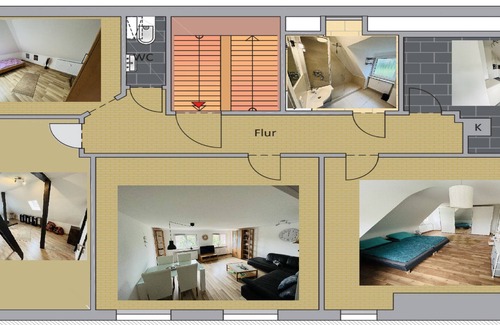 Ebersbach an der Fils Apartment | Large 4 room apartment in a small villa, 110sqm