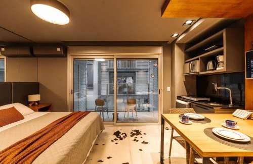 Centro Apartment | Lindo Studio, Central, Com Garagem e Academia!