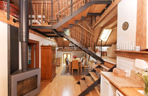 Unterdießen House | Loft for families, groups, fireplace, near Ammersee, Allgäu, Neuschwanstein