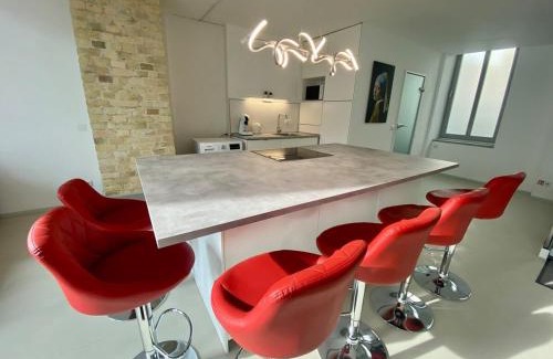 Charlottenburg Apartment | Loft With Pool Table, Kitchen Island & Gallery