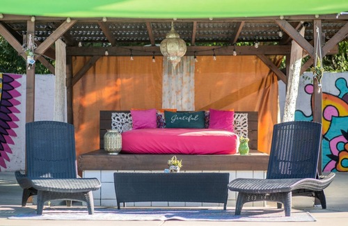 El Cajon RV Rental | Lovely Glamping Tent for Three with a Shared Pool near Lakeside, California