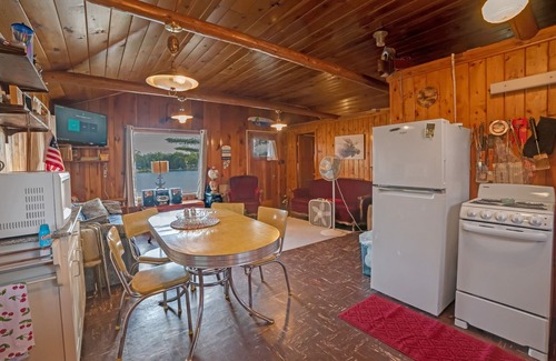 South Branch Cabin | Lucky Loon Cottage (South Branch, MI): Sleeps 5, Pet friendly, waterfront!