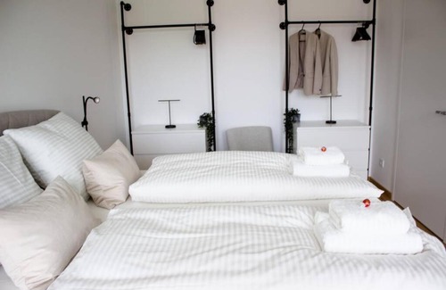 Binsenschlauch Apartment | Luxuriöses Neubau-Apartment mit e-Lade Parkplatz