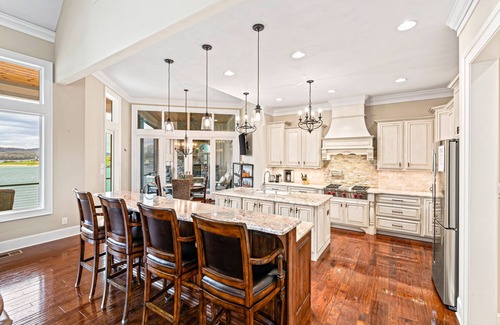 Sharps Chapel House | Luxurious lakefront home w/dock, internet, fire pit and amazing views