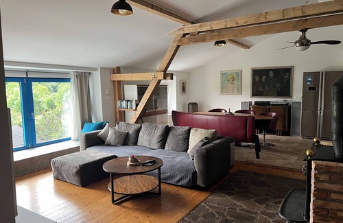 Schumachersiedlung House | Luxurious loft with whirlpool and Havel access,