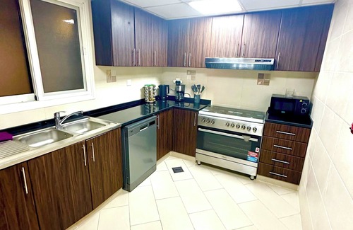 Al Khan Apartment | Luxury Apartment El Khan 2 BHK sea front gym, pool, sauna, wifi