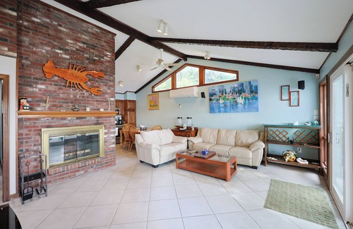 Mashpee House | Luxury Lakeside Home - Sauna Hot Tub Boats Private Beach Steam Room