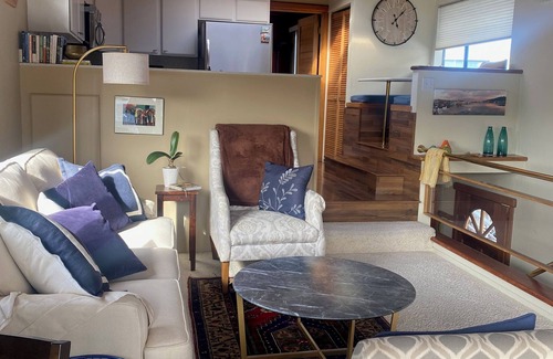 Marin City Boat Rental | Magical, light-filled houseboat with spectacular views.