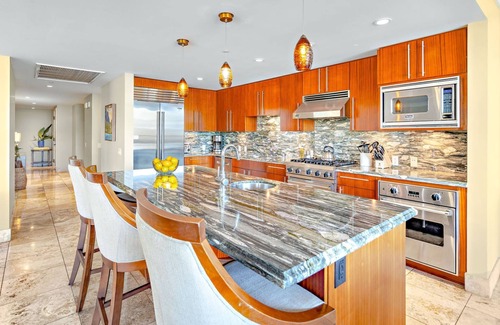 Honokowai Condo | Maui Resort Rentals: Honua Kai Hokulani 248/50/51 – Incredible 8BR Oceanfront Gem, Over 5500 combined Sq. Ft. w/Built-in Viking Grills!