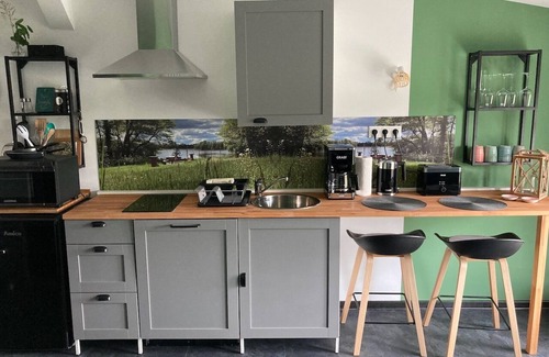 Friedrichswalde Apartment | Micro-apartment "Wald" DG, 22 sqm, living/bedroom, terrace, max. 2 persons