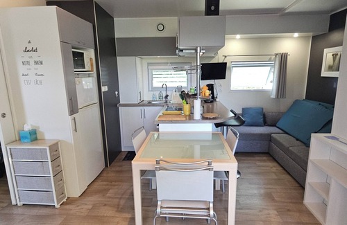 Chassagnes House | Mobilehome TAOS air-conditioned 4 to 6 persons in South ARDECHE, 4 stars campsite