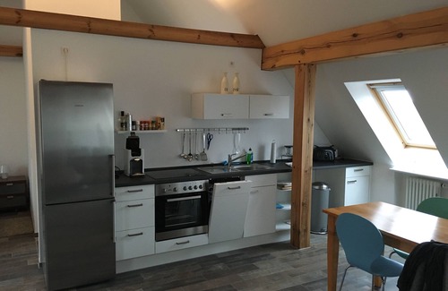 Templin Apartment | Modern apartment with a view over the roofs of Templin