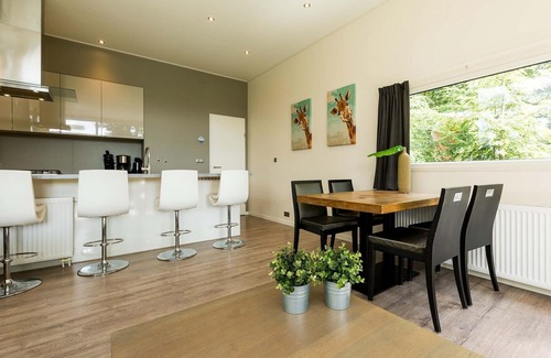 Lunteren Ski Chalet | Modern chalet with outdoor sauna and spa