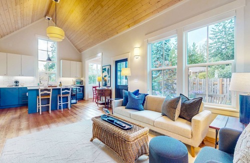 Olympic Hills House | Modern, family-friendly natural light filled cottage with patio, central AC