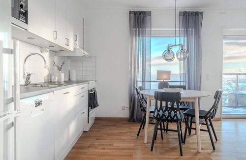 Pitea Apartment | Modern Harbor View Apt in Piteå