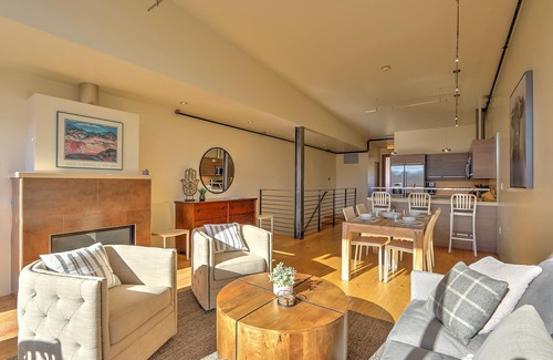 Dolores Lofts Condo | Modern Industrial Loft w/Spectacular Sopris Views, Fireplace, Central Location!
