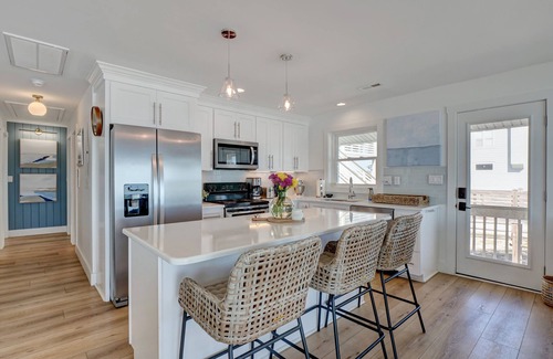 Surf City House | Modern Oceanfront Luxury Topsail Island Beach House Walkable to Surf City Pier