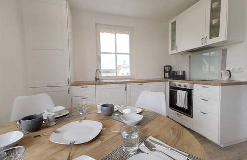 Zierow House | Modern thatched house close to the beach between Boltenhagen and Wismar; with sauna and fireplace.