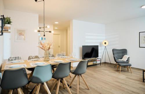 Bad Kissingen Apartment | Moderne Apartments mit Highspeed-WLAN und Tiefgarage Ihr perfekter Rückzugsort nahe dem Zentrum und der Therme I BARRIEREARM