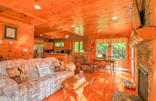 Wardsboro House | Mt. Snow Escape with Hot Tub & Fire Pit, Surrounded by Woods.