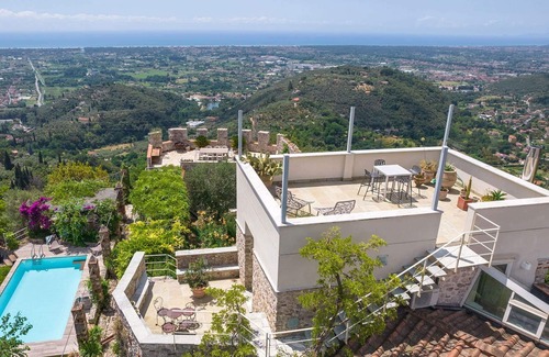 Santa Lucia Villa | My Rental Homes - La Rocca di Monteggiori with private pool, garden and terrace