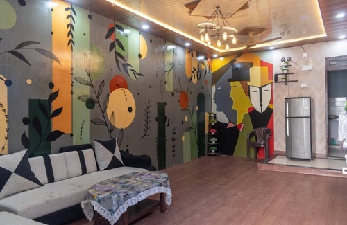 Sanganer House | Nature Friendly 2-bedroom house in vibrant Jaipur with AC, WiFi