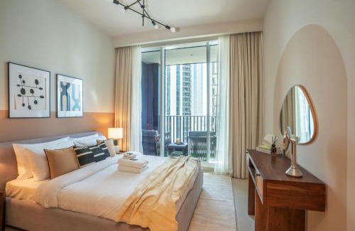 Old Dubai Apartment | New 1BR in Creek Island with Balcony, Pool & Gym