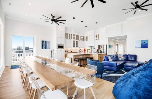 Surf City House | NEW Oceanfront Fun House w/Hot Tub, Private Pool, Elevator, Bikes & Game Room