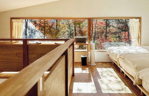 Kirizumi Onsen Hotel | New Open Karuizawa Style Villa KAZE Private yard Luxury kitchen BBQ bonfire/Kitasaku-gun Nagano