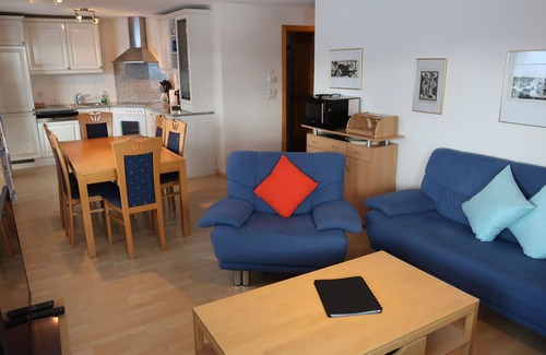 Riom-Parsonz Apartment | Nice apartment for 8 people with WIFI, TV, terrace, pets allowed and panoramic view