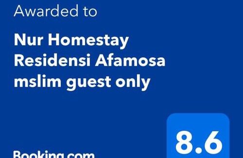 Alor Gajah House | Nur Homestay Residensi Afamosa mslim guest only