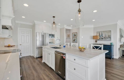 Holden Beach House | Oceanfront Gem -Custom Home with Private Pool! Steps from the beach. Sleeps 12
