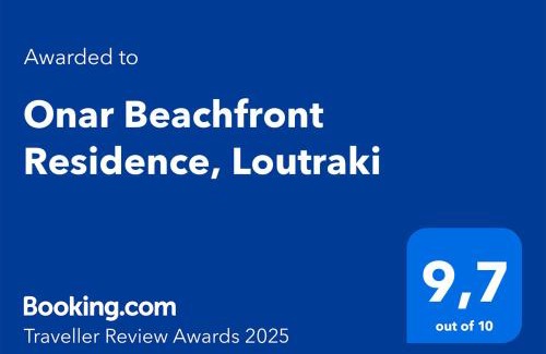 Loutraki Apartment | Onar Beachfront Residence, Loutraki