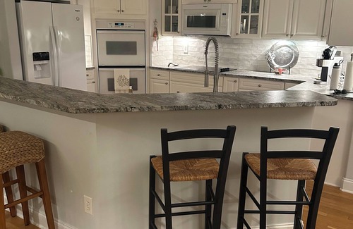 Kure Beach House | Only one block from the Ocean 🏖️ with nice views from all levels.
