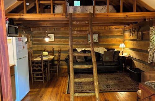 Leopold Cabin | Original 1850's log cabin butted up to the Hoosier National Forest.