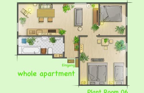 Giebichenstein Apartment | P6 - Familienwohnung am Park und Saale