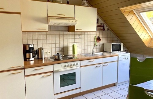 Bad Bocklet Apartment | Panoramasuite vacation apartment (65sqm) with a view of the Saale valley and Vorrhön