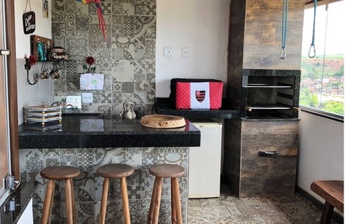 Muriae Apartment | Penthouse gourmet area, shower and pool