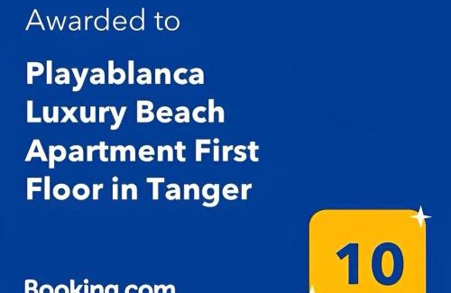 Al Bahraoyine Apartment | Playablanca Luxury Beach Apartment First Floor in Tanger