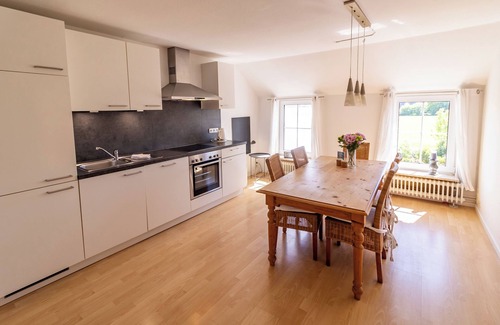 Rysum Apartment | Plenty of space to play - vacation apartment in the Gulfhof with pool table