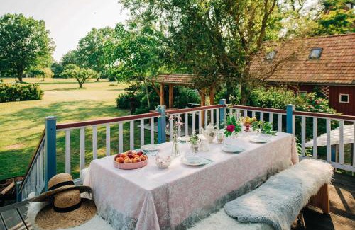 Luckow House | Pommernhaus Forsthaus Rieth am See, Sauna, Kamin, Ruderboot