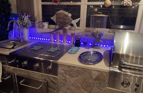 Palm River Estates House | Pool/hot-tub Pet Friendly home with outdoor kitchen