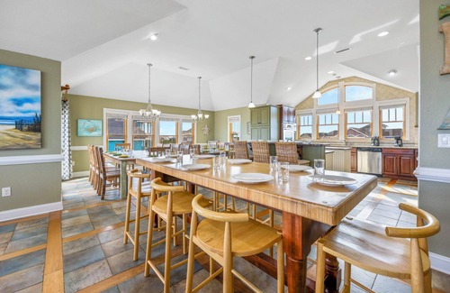 Salvo House | Premier Oceanfront Dog Friendly w/Pool, Hot Tub, Elevator, Game & Theater Rooms