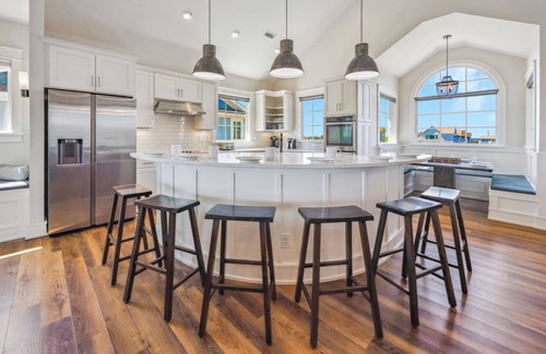 Salvo House | Premier Oceanfront Dog Friendly w/Pool, Hot Tub, Elevator, Theater, Game Room